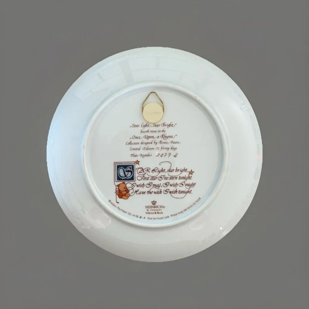 Villeroy & Boch Heinrich Germany Once Upon A Rhyme- Star Light, Star Bright 2879